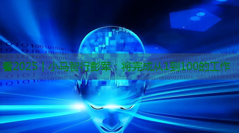 看2025丨小马智行彭军：将完成从1到100的工作缩略图